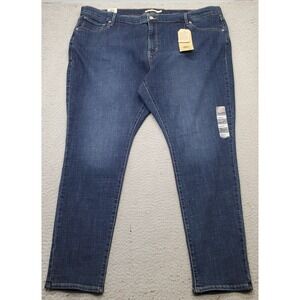 Levi's Skinny Jeans Womens 24W Blue Denim Slim Through 721 High-Rise 833680010